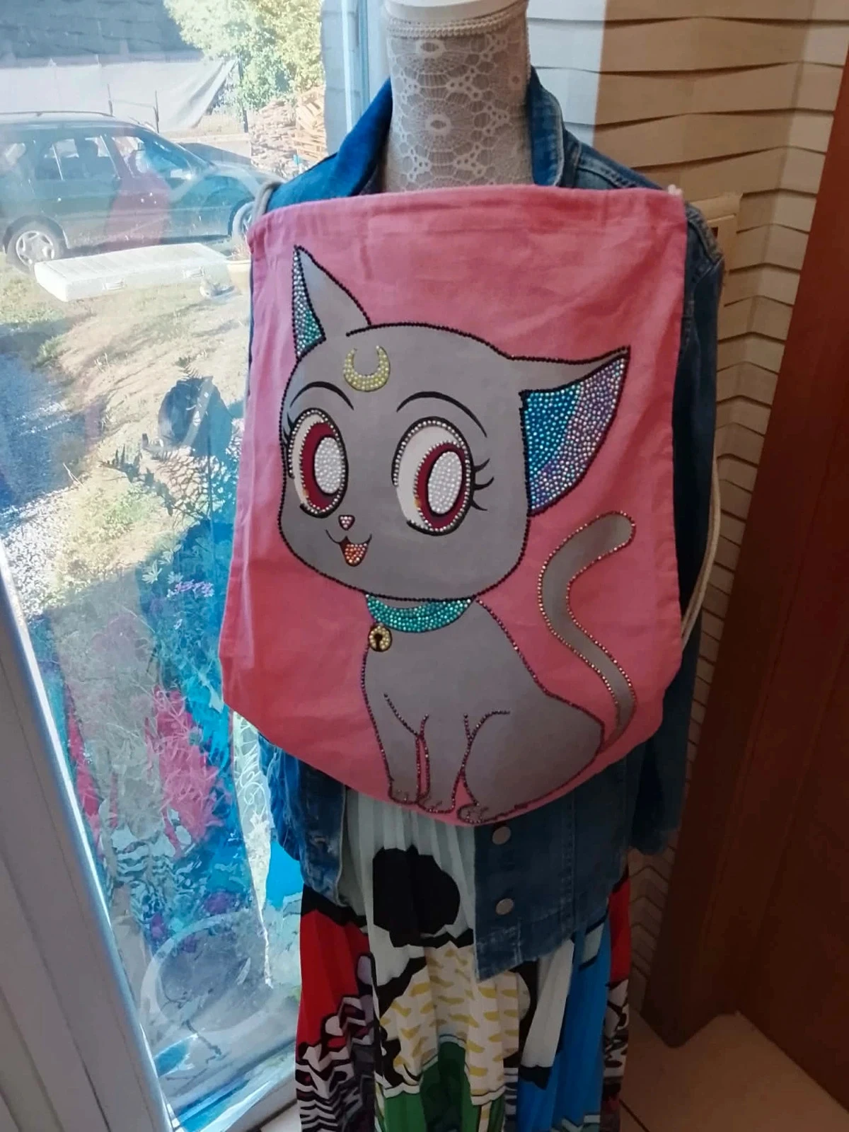 Bolso de algodón rosa – photo 3